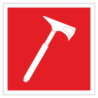 Знак безопасности Пожарный топор (ДПБ-04)